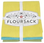 Now Designs Floursack Kitchen Dish Towels, Cotton, Chartreuse/turquoise/leaf Set. Fixed Price $32.95.