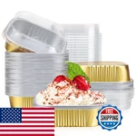 Eusoar Cupcake Liners Lids 8OZ 50PCS Gold Aluminum Foil Square Baking Cups. Fixed Price $38.71.