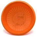 Vintage Orange Colander Strainer Pasta Potato Kitchen Sink Wash Vegetable Fesco. Fixed Price $34.99.