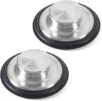 2 Pcs Stainless Steel Kitchen Sink Stopper, Large Wide Rim 3.38" Silver. Fixed Price $11.10.