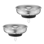2 Pack Kitchen Sink Strainer And Stopper Combo - Stainless Steel Basket With .... Fixed Price $15.64.