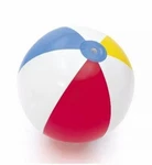 Inflatable Play Day Beach Ball Pool Games Red Yellow Blue White Panels. Fixed Price $7.99.