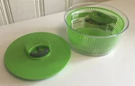 Progressive 4 Quart 10" Prep Solutions Green Clear Salad Spinner 3 Pcs W Brake. Fixed Price $17.95.
