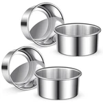 E-gtong Inch Pan Set Of 4, Removable Bottom & Easy Releasing Mini Cake.... Fixed Price $44.77.