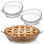 Uiifan 4 Pack 7.5 Inches Mini Glass Pie Pan For Baking Clear Plate With Hand. Fixed Price $45.07.