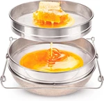 Double Sieve Honey Strainer 9IN Stainless Steel Filter Fits 5 Gallon. Fixed Price $27.95.