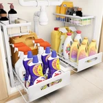 Vusign Under Sink Organizer, 2 Tier Pull Out Bathroom Cabinet Unde.... Fixed Price $35.38.