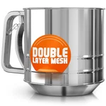 5 Cup Flour Sifter For Baking Large Capacity Stainless Steel With. Fixed Price $21.99.