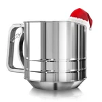 5 Cup Flour Sifter For Baking Large Silver. Fixed Price $21.41.