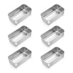 Teamfar 6-PACK Mini Pans For Baking Bread Meatloaf 6.3X3.5". Fixed Price $28.48.