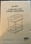 Delamu 2-TIER Clear Under Sink Cabinet Organizer Pull-out Storage Set Of 3. Fixed Price $23.74.