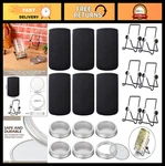 6 Pack Sprouting Lids & Stainless Steel Stands, Blackout Sleeves For Mason Jars,. Fixed Price $60.79.