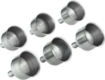 6 Pcs Stainless Steel Flask Funnels, Set Of Easy Use For Big. Fixed Price $9.15.