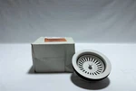 Transolid 4110-01 Sink Drain Stopper 3.5 White Disposal Strainer. Fixed Price $16.36.
