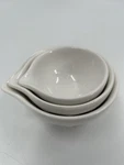 Creative Co-op Stoneware Set If Three Small Batter Bowls Kitchen. Fixed Price $10.89.