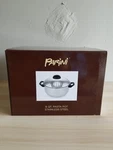Parini Pasta Pot 6 Quart Stainless Steel, Locking Lid W/ Strainer Holes. Fixed Price $12.75.