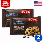 Ghirardelli 60% Cacao Bittersweet Baking Chips 20 Oz Bag Pack Chocolate. Fixed Price $19.99.