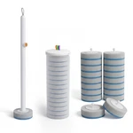 Disposable Toilet Brush Set With 18 Refills For Hygienic Bathroom Cleaning. T.... Fixed Price $11.99.