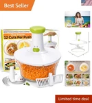 Express Manual Food Chopper: 6.8-CUP, Hand Vegetable Cutter To V.... Fixed Price $48.74.