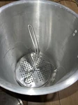 Large Aluminum Fryer Pot Tamales Brinkmann Max 18 Pound Turkey Crab Legs Gumbo. Fixed Price $26.26.