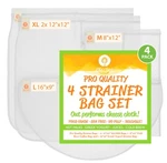Pro Quality Nut Milk Bags, Greek Yogurt Strainer & Cold Brew Coffee -.... Fixed Price $20.54.