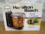 Hamilton Beach 3-CUP Food Chopper, Black New Dishwasher Safe. Fixed Price $17.60.