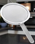 Stainless Steel Sieve With Sturdy Handle Premium Colander Sifter For Flour, 6". Fixed Price $11.99.