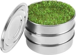 Stackable Stainless Steel Seed Sprouting Kit, 2-TIER Mesh Trays, 1 Bas. Fixed Price $90.99.