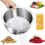 Rice Washer Strainer Bowl 4-IN-1 Washing For Quinoa, Stainless Steel R.... Fixed Price $30.78.