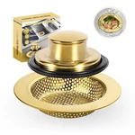 Rqyekdo Kitchen Sink Strainers Stopper Kits, Stainless Steel Drain. Fixed Price $20.25.