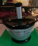 Kitchenaid Salad & Fruit Spinner 3 Dividers Black Lightly Used. Fixed Price $34.95.
