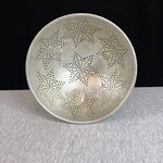 Vtg Mcm Aluminum Star Pattern Colander Strainer Footed Mid Century Kitchen 9". Fixed Price $19.95.