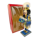 Lord & Taylor 17" Knight On Horse Wooden Nutcracker Royal Blue/gold With Box. Fixed Price $99.99.