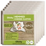 Olicity Cheese Cloths, 6PCS, Grade 100,20X20INCH For Straining, Cooking, Yogurt. Fixed Price $11.60.