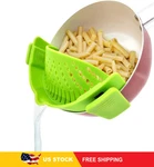 Yevior Clip Strainer For Pots Pan Pasta,silicone Food Hands-free. Fixed Price $14.26.