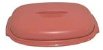 Tupperware Dusty Rose Mauve Cup Microwave Vegetable Rice Steamer 1273-6 (S13). Fixed Price $13.99.