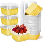 Ylnurac 5OZ Gold Cake Pans With Lids Baking Mini,. Fixed Price $13.14.