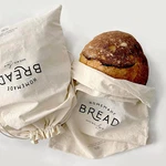 Natural Linen Bread Bags (set Of 2): Unbleached, Reusable Drawstring Stor.... Fixed Price $27.69.