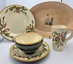 Your Choice: Target Home Pine & Berries Dinner, Salad, Bowl, Mug Dishwasher Safe. Fixed Price $7.99.