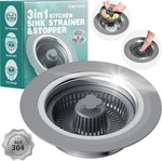 Upgraded 1 Universal Kitchen Sink Sper Strainer-mauve. Fixed Price $10.39.