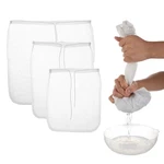 Comnico Nut Milk Bag, Pack Reusable 8" X 12" / 10" 13", White. Fixed Price $9.71.