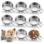 8 Pcs Hanging Dog Spill Crate Water Kennel Bowl Bulk Mountable 4.72 X 1.97 Inch. Fixed Price $42.74.