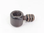 Hand Turned Wooden Screw Type Nutcracker Italy Made 4.5" X 2". Fixed Price $12.99.