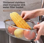 Stainless Steel Sink Drain Basket Triangle Kitchen Strainer Filter. Fixed Price $21.97.