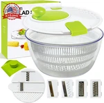 Salad Spinner Large,vegetables Fruits Wash Bowl, Lettuce With 4 Blades. Fixed Price $34.27.