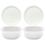 Corningware FS16 16OZ Round French White Dish W/ F-16 Plastic Lid (2-PACK). Fixed Price $51.99.