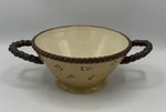 Montana Lifestyles Silversmiths Branded 8" Med Round Serving Bowl W/ Rope Handle. Fixed Price $115.00.