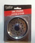 Kitchen Metal Sink Strainer With Rubber Stopper By Cooking Concepts. Fixed Price $9.50.