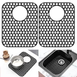 2 Pack Silicone Protector For Kitchen Sink, 13.58" X 11.6" Heat-resistan.... Fixed Price $26.08.