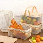4 Pcs Mesh Steel With Handles Lids Wire Garden Baskets.... Fixed Price $124.44.